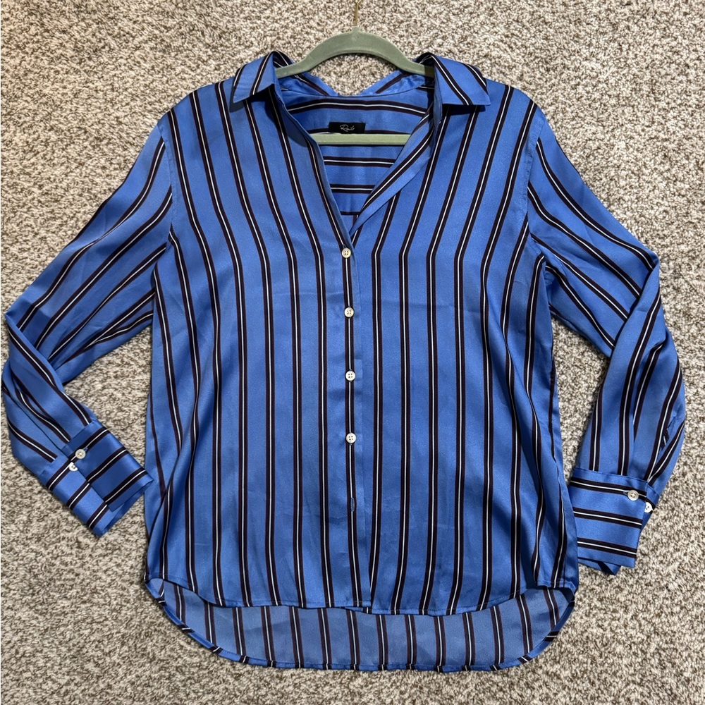 Satin Button Down Shirt